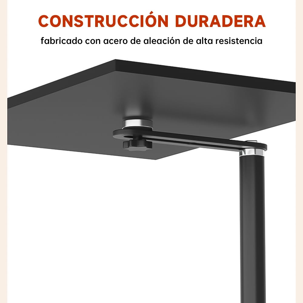 Soporte Para Proyector Bordstract, Soporte Para Proyector Ajustable Con Rosca De 1/4 Pulgadas, Rotación De 360 ​​y Inclinación De 90 Para Cabecera De Cama O Sofá(Blanco)