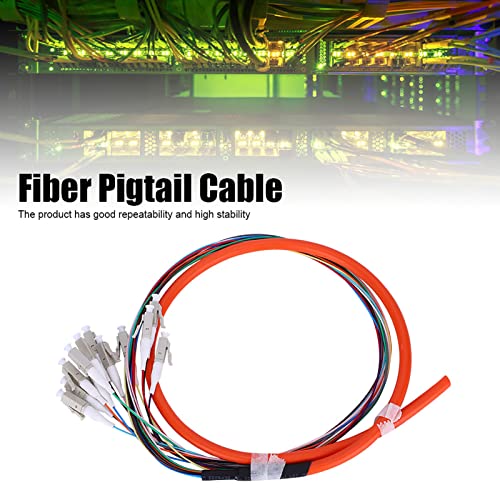 Cabo Pigtail de Fibra, LC/UPC 12-core Multimode Bundle Pigtail para Redes de Área Local de Fibra Ópt