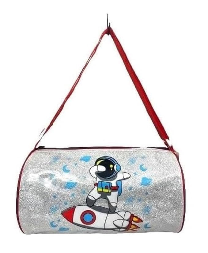Kids' Astronaut and Rocket Printed Duffle Bag | Duffle Bag for Kids-image-25