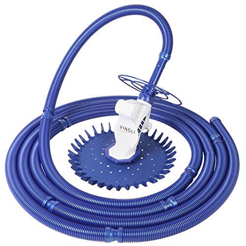 VINGLI Pool Cleaners Vacuum Automatic Swimming Pool Cleaner with Additional Hoses & Diaphragm