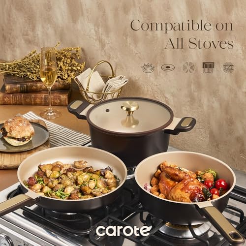 Ahorra 60% en Juego de Ollas y Sartenes Antiadherentes CAROTE - Image 4