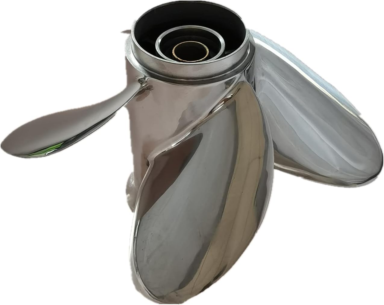 CAPTAIN 4 Blade Propeller Fit Evinrude/Johnson Outboard Engine 15hp 20hp 25hp 30hp 35hp 14 Tooth Spline Steel Stainless