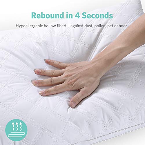 Sable Pillows for Sleeping 2 Pack,Hotel Quality Bed Pillows,Down Alternative Pillows for Side and Back Sleepers,Soft and Supportive Pillows Queen Size