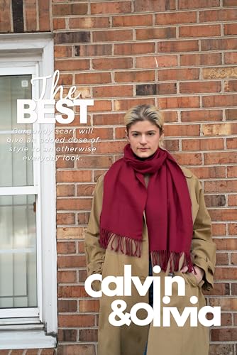 Image of CALVIN & OLIVIA Lightweight Ultra-Soft Scarf - Perfect Holiday Gift for Men & Women