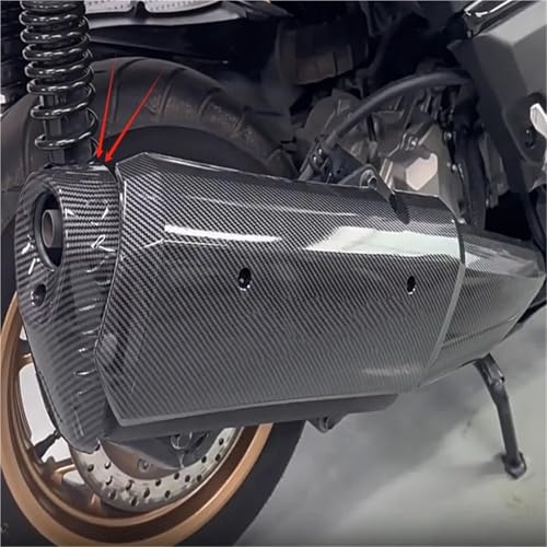Protector térmico de escape para Yamaha XMAX300: cubierta de carbono 7