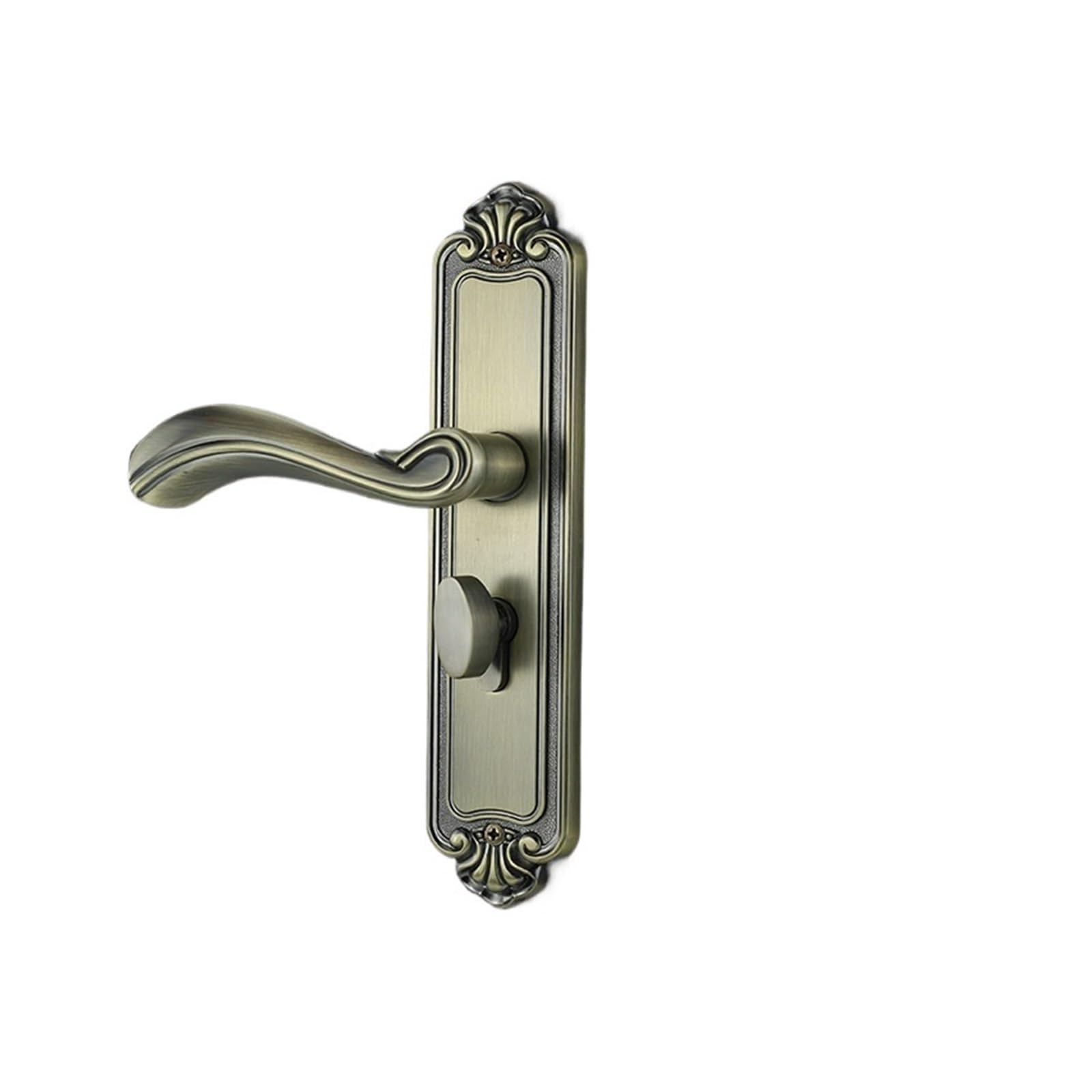 nxjaSDH Lock and Handle Sets, Indoor Integrated Mechanical Door Lock Qinggu Huanggu Bedroom Silent American Handle(M11 117 Green Bronze)
