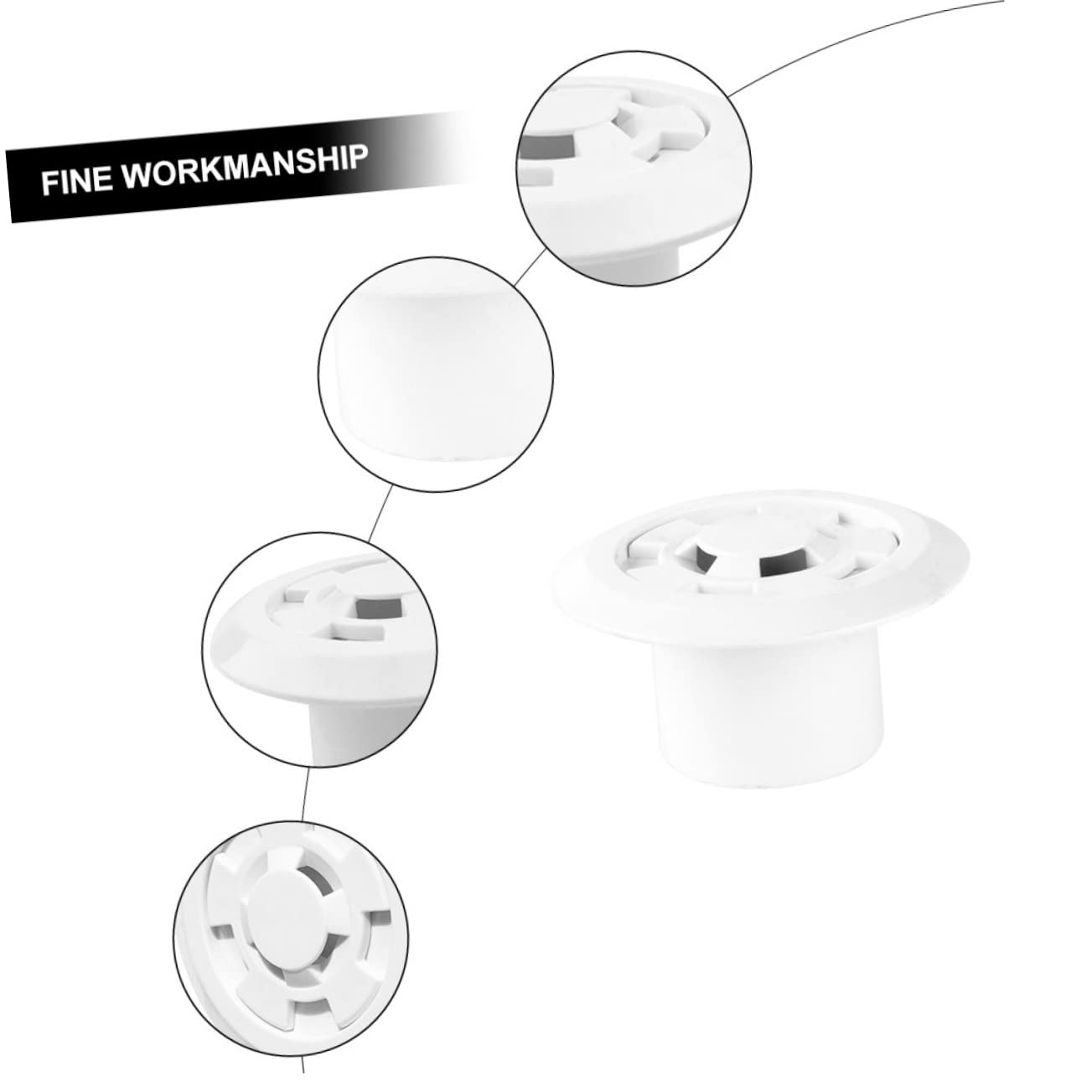 BESPORTBLE 5 Piezas Salida de Entrada de Agua de la Piscina y Filtro Cubierta de Drenaje colador Cubierta de desagüe del Piso de la Piscina desagüe de Accesorios de Piscina SPA