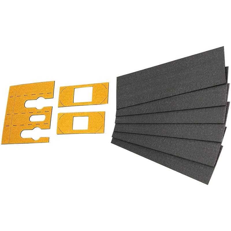 Spare Intumescent Hinge Pads & Tubular Latch Pad 100mm, 6 in Pack