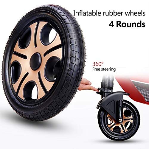 Reissysteem Kinderwagen Draagbare Baby Kinderwagen 3 In 1 Kinderwagen Kinderwagen, 5-punts harnas en hoge opbergmand - Afbeelding 5