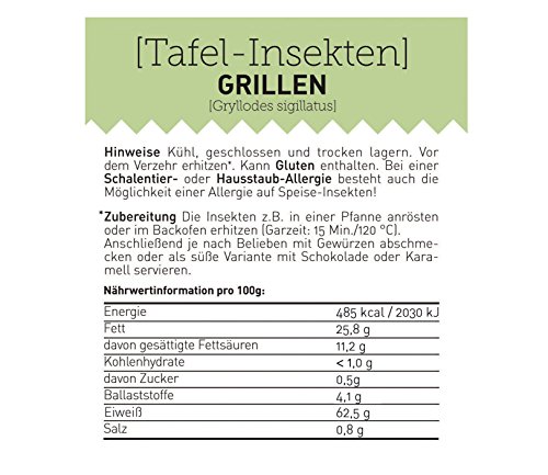 Grillen - essbare Insekten von 'SNACK insects' 25g - Insekten zum Essen & Kochen - Insektensnack - Image 3