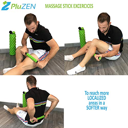 Fascia gereedschapsset voor zelfmassage | Fascia roller van 45 cm (schuimroller), massagestick met 7 rollen, fascia bal… - Image 8