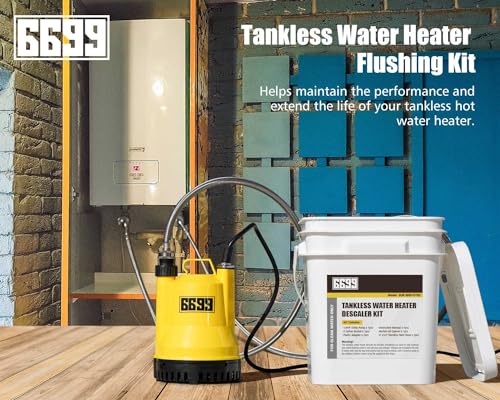 Tankless Water Heater Flushing Kit Just add Vinegar Descaler Easy to Clean Water Heaters SUB 1600 KIT02