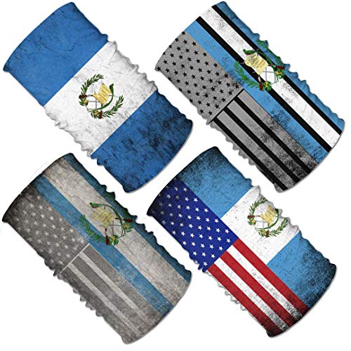 Image of 4Pcs Magic Headwear Neck Gaiter Tube Scarf Headbands Bandana Balaclava for Outdoor Running Cycling Skating Work Out