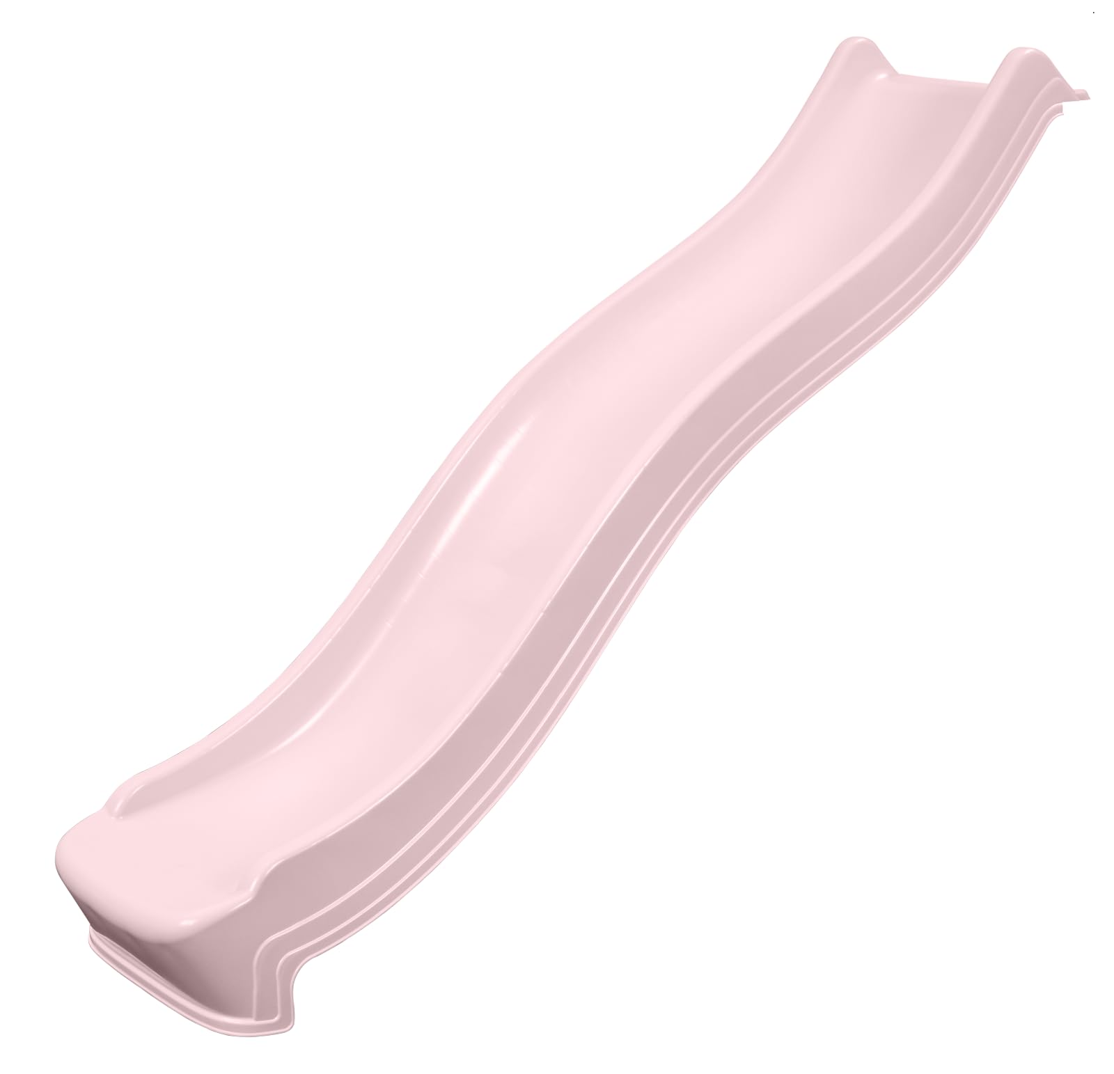 Plum Play 8ft Childrens Heavy Duty Outdoor Garden Slide Attachment for Climbing Frame Playcentre Tree House 2.4m Length - For Platforms Decks 4ft or 1.2m (Pastel Pink)