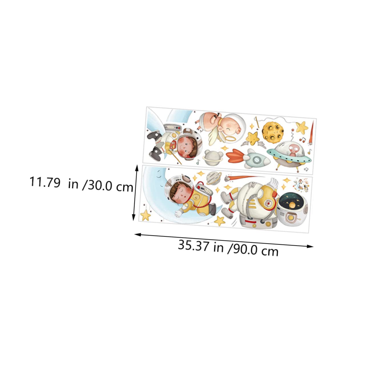 Toyvian 6 Set Adesivo murale astronauta adesivi murali margherite soffitto plafond spazio wall sticker home decor adesivo astronauta decalcomanie della parete della stanza pvc