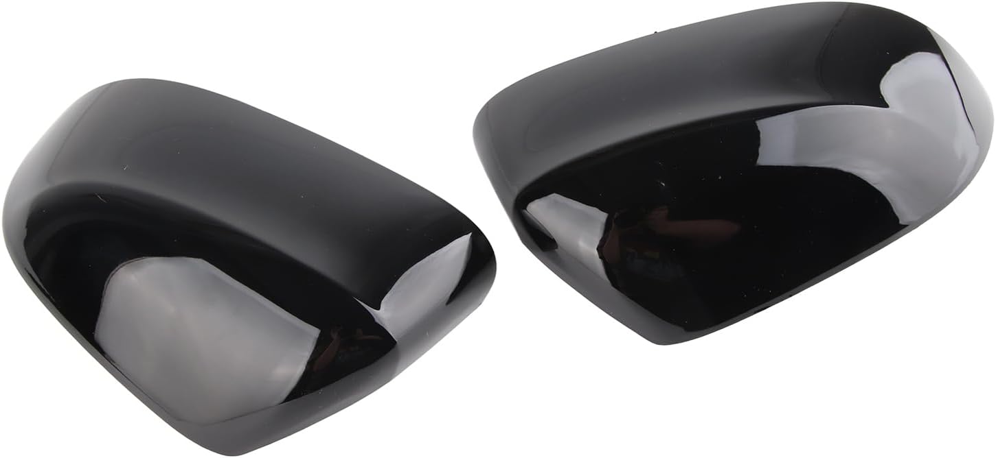 1Pair Side Rearview Mirror Cover Gloss Black Colorfast Lightweight Door Mirror Cover for X3 X4 X5 X6 X7 G01 G02