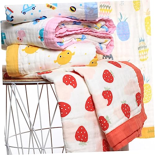 Zerodeko 2 Stks Baby Print Gooi Quilt Hooded Baby Handdoeken Kids Slaapzakken Kids Badhanddoeken Waterabsorptie Handdoek Baby Inbakeren Deken Baby Inbakeren Wrap Pasgeboren Badhanddoek - Afbeelding 7