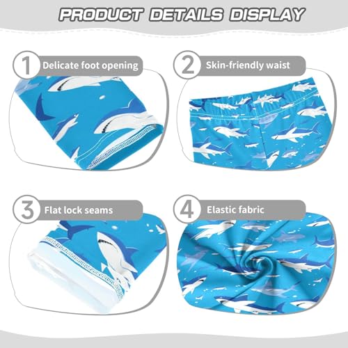 Shark Ocean Navy Bluoddler Baby Girl Legging Stretchy High Waisted Pants Sports3