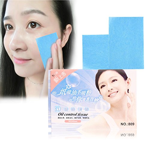 Preisvergleich Produktbild 50Pcs Seidenpapiere Pro Leistungsstarke Makeup Spülöl saugfähiger Gesichts-Papier Absorb Blotting Gesichtsreinigungsmittel, Gesichtsbehandlung Hilfsmittel NEU