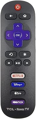 2023 OEM Replacement Remote Control Compatible with All TCL Roku Smart TVs?Only Works with TCL Roku TV, Not for Roku Stick and Roku Box? (Netflix/Disney Plus/Apple TV+ / HBO Max)
