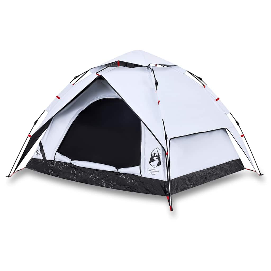 Tienda de campaña domo para personas, verde, con sistema de liberación rápida, tienda familiar impermeable para aventuras al aire libre, protección contra insectos, conexión E