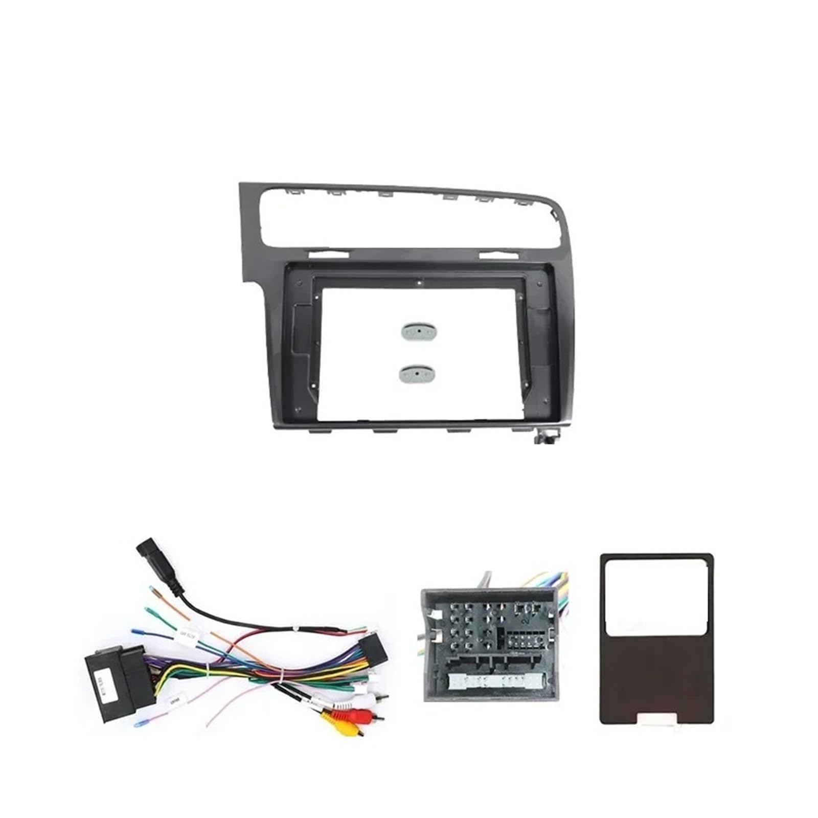 Mascherina Autoradio Cornice Stereo Autoradio Fasce Pannello Cruscotto Telaio Installazione GPS Lettore Multimediale Android Cavo con Canbus per VW per Golf 7 2013