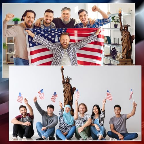 Image of Colingmill 5' H Statue of Liberty Cardboard Stand up Cutout New York Themed Party Decoration 250th Anniversary Life Size Photo Props for 4th of July Patriotic Party Event City Sign Backdrop