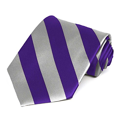 Image of tiemart Men's Striped Tie Standard Length