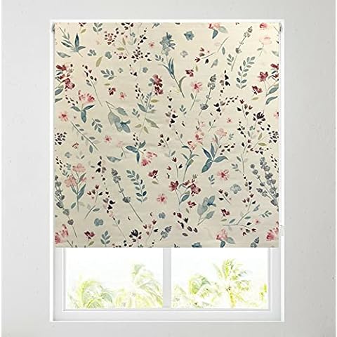 Delicate Floral Thermal Blackout Roller Blind - FREE CUT TO SIZE SERVICE (2ft (61cm)) Cover