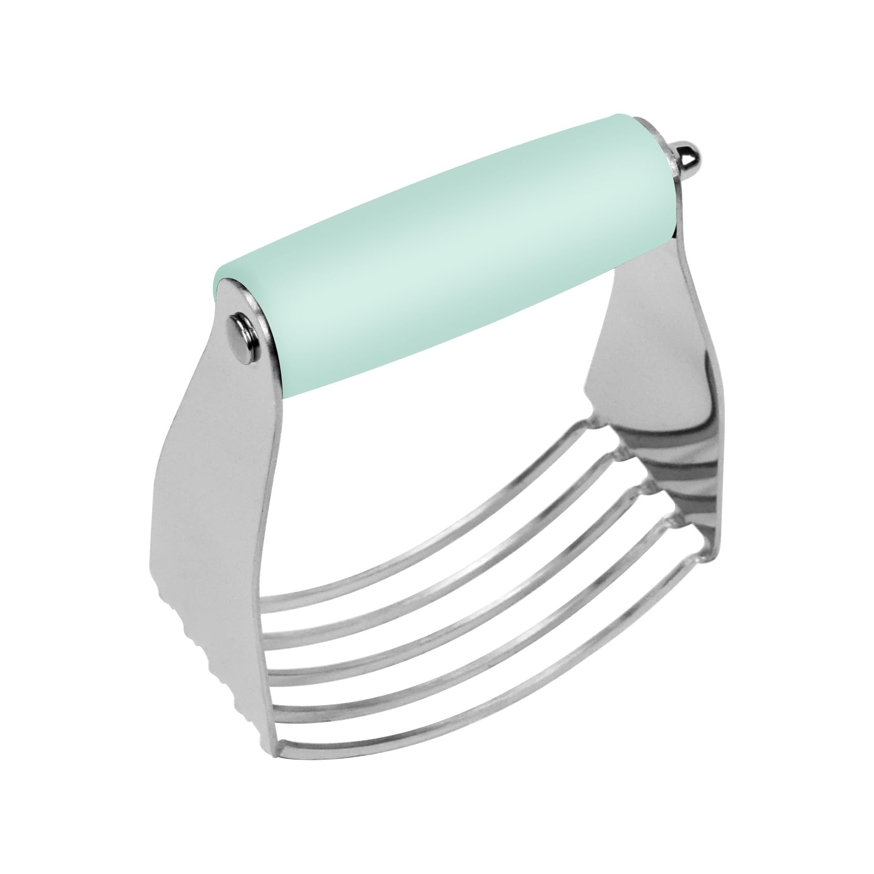 Dough Blender Heavy Duty Pastry Cutter Stainless Steel Butter Cutter Professional Baking Tool For Mixing Flour Butter (Blue)