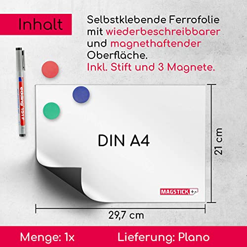DIN A4 Magstick® Pellicola lavagna adesiva i
