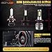 Marsauto H13 LED Headlight Bulbs Fanless 9008 High and Low Beam 6000K 6500K Cool White Extremely Bright 10000LMs 24 CSP Chips Fanless Halogen Replacement Lamps（Pack of 2）