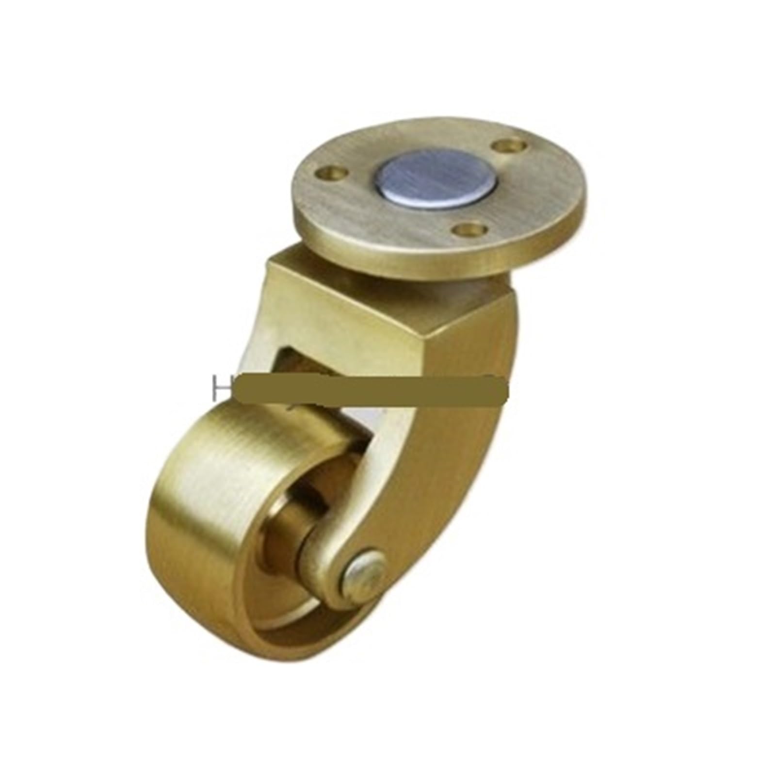 Mxxdmopd A Pure Brass Swivel Wheel Metal Flat Caster Heavy Duty Silent Furniture Support Leg Chair Bed(A)