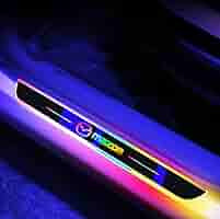 SUBARU ドアスカッフプレートLED Amazon | LEXLEYS スバル STI サイドステップガード