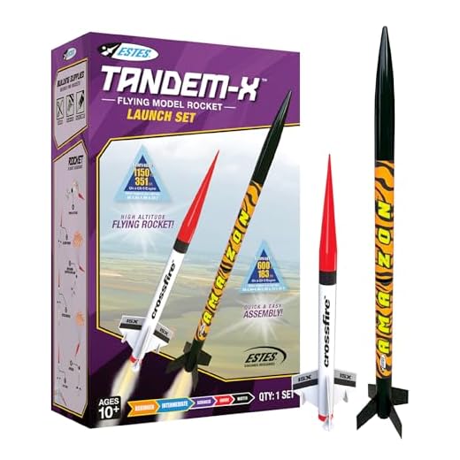 Estes Tandem-X Flying Model Rocket Launch Set