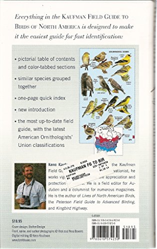 Kaufman Field Guide To Birds Of North America