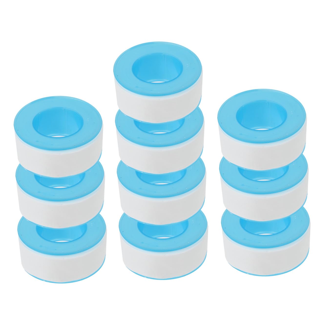 10 Rolls 18mm X 15m Waterproof Ptfe Seal Tape, Anti-leak Plumbing Thread Sealant for Faucets and Pipes, High Temperature Resistant Water-resistant Tape for Kitchen and Bathroom