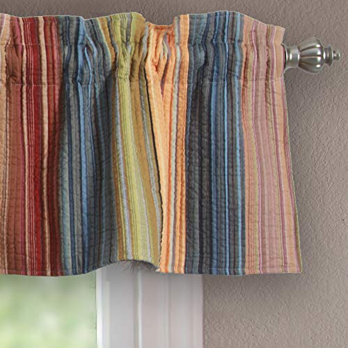 Greenland Home Katy Window Valance Red 84 W x 16 L by Greenland Home Fashions - Image 5