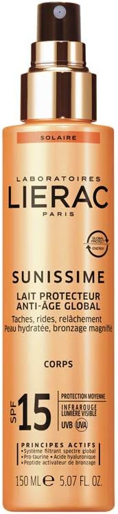Lierac Sunissime Protective Milk Global Anti-Aging SPF15 150ml