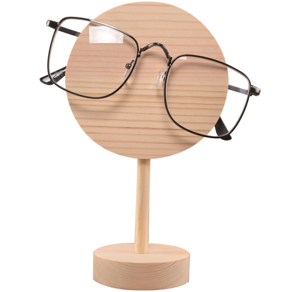 Levemolo Peacock Wooden Glasses Stand - Blue Hand Carved Sunglasses Holder For Desk & Decor