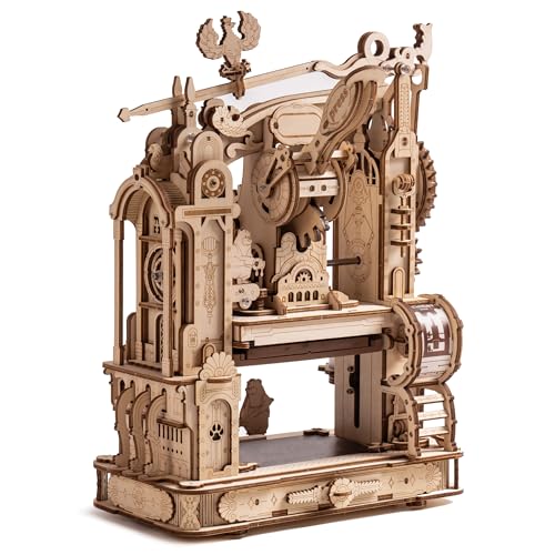 3D Wooden Puzzle Kit: Printing Press Building for Adults