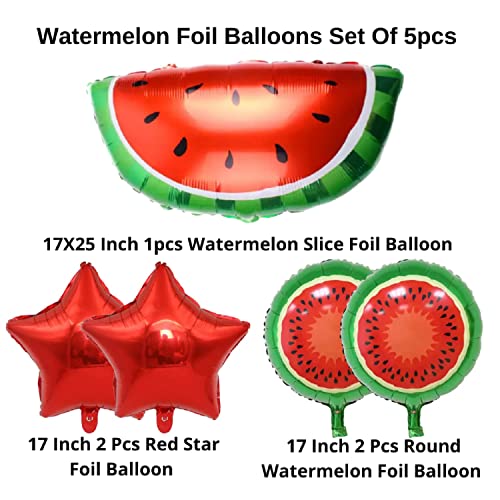 Image of Atpata Funky Fruit Theme Foil Balloon Combos (Watermelon) Multicolour