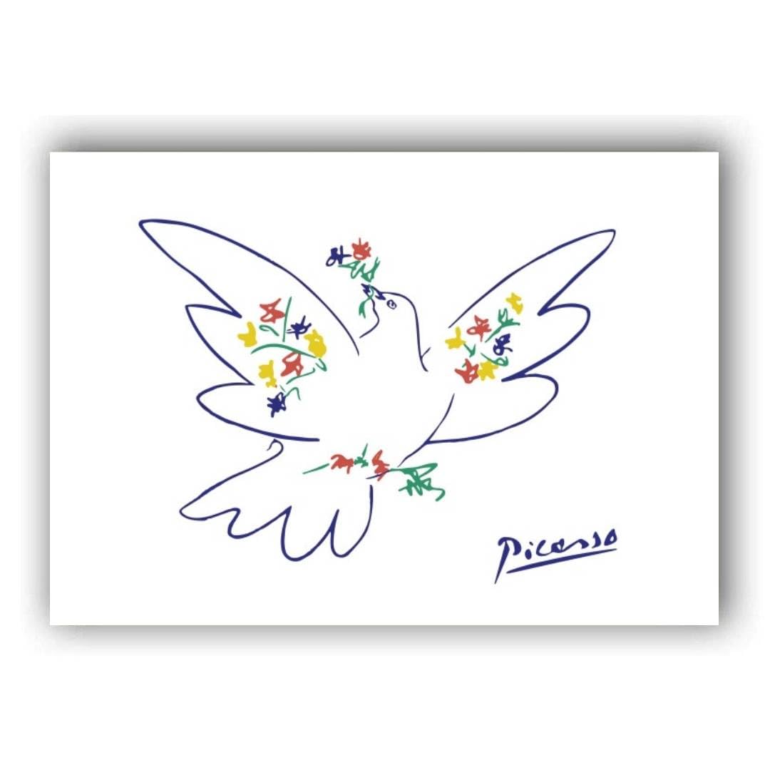 Amazon.co.jp: ピカソ 花と鳩 各種サイズ ポスターaoipro (B2