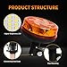 1Pcs Led Beacon Light Yellow Strobe Lights for Trucks 12V 24V Orange Beacon Light Rotating Beacon with 6 Modes for Car Truck UTV SUV Tractor Forklift Golf Cart Trailer