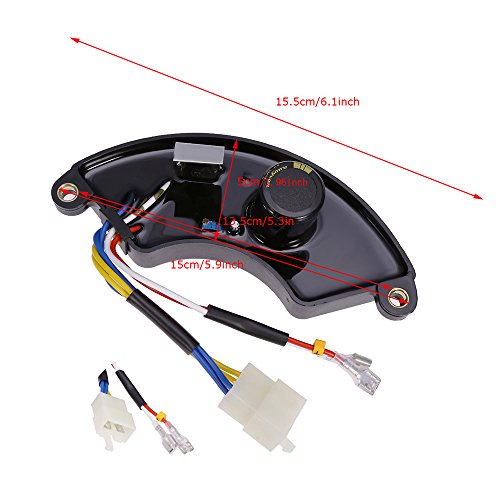 QUIOSS AVR Automatic Voltage Regulator Generator Rectifier 3Kw to 8Kw Half Moon Style