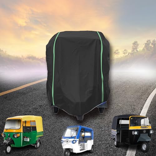 UKARA All Weather Water Resistant Universal Auto Rickshaw Cover f...