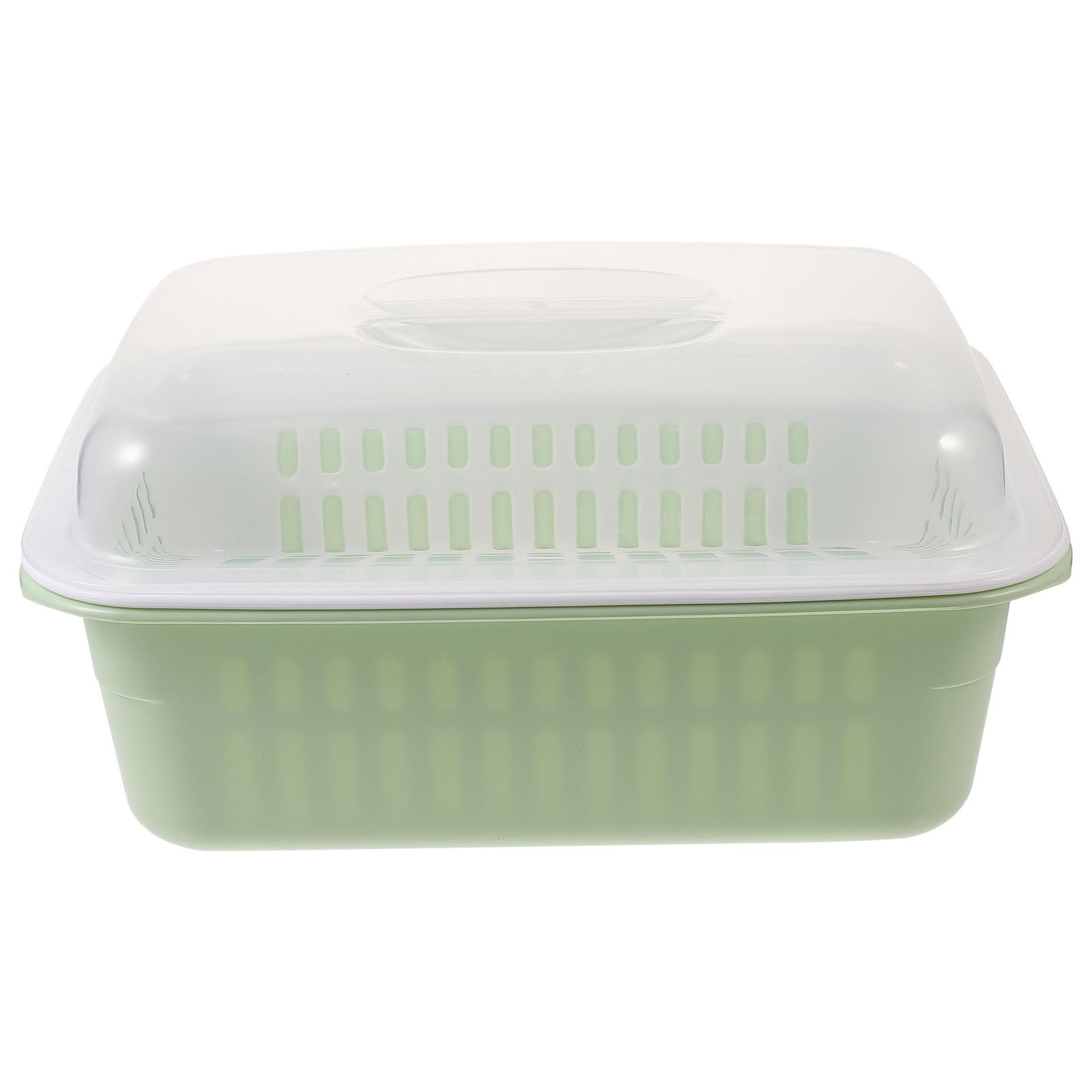TOYANDONA Baby Bottle Drying Rack with Transparent Lid Tableware Drying Storage Box Kitchen Countertop Organizer for Bottles Cutlery and Utensils