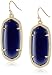 Kendra Scott "Signature" Elle Gold plated Navy Glass Drop Earrings