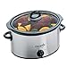 Crock Pot 3.5-Liter Stainless Steel Slow Cooker, 220-volt (Non-USA Compliant), Silver
