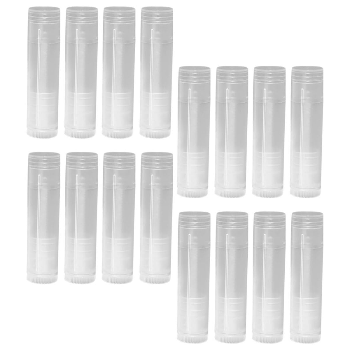 Tubetti per Balsamo Labbra Vuoti 100 Pezzi in Pp, Design Compatto